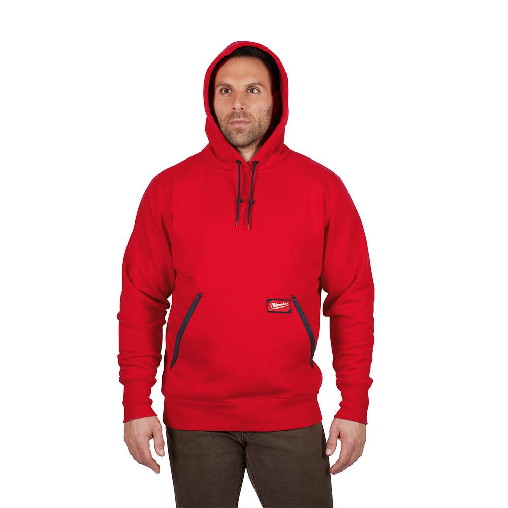 Heavy Duty Red Pullover Hoodie ; 3X