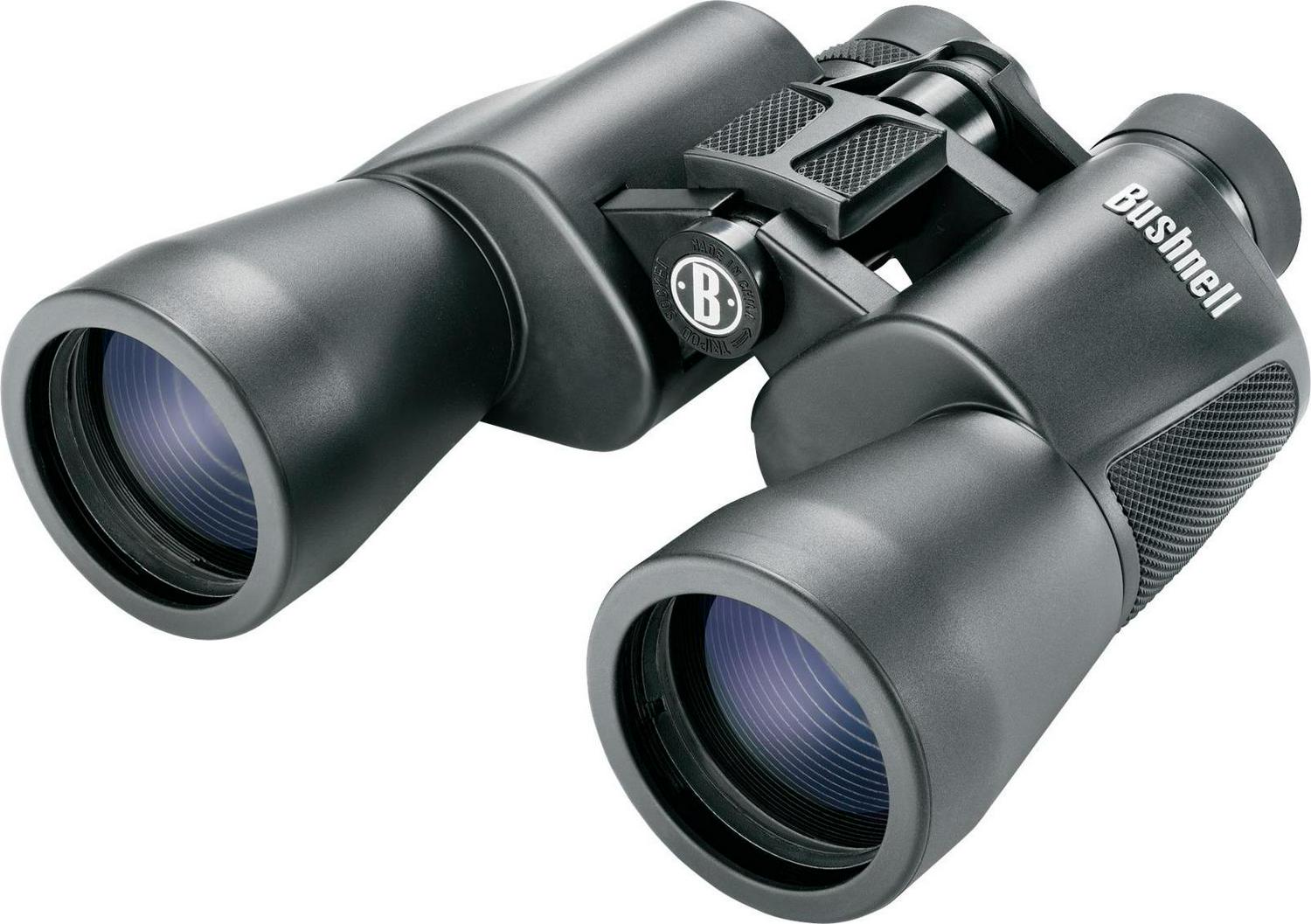 Bushnell PowerView 10x50mm Porro Prism Binoculars， Black