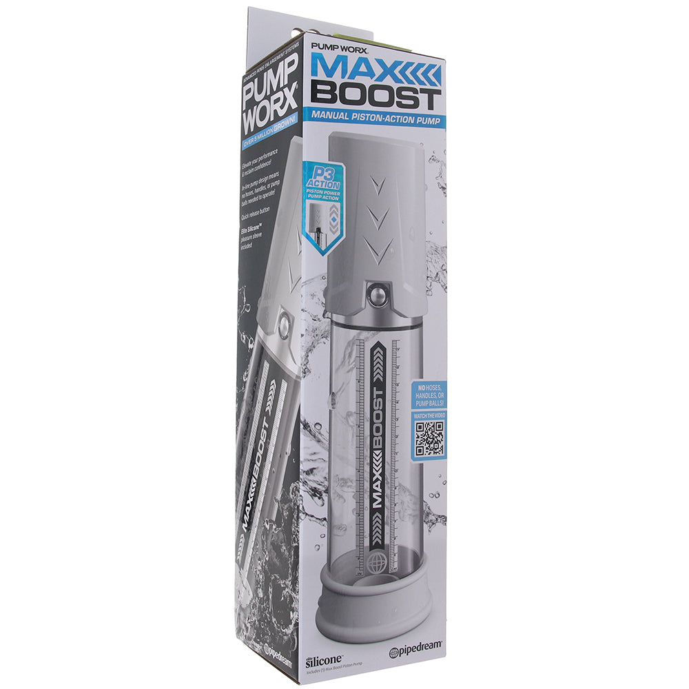 Pump Worx Max Boost Penis Pump in White