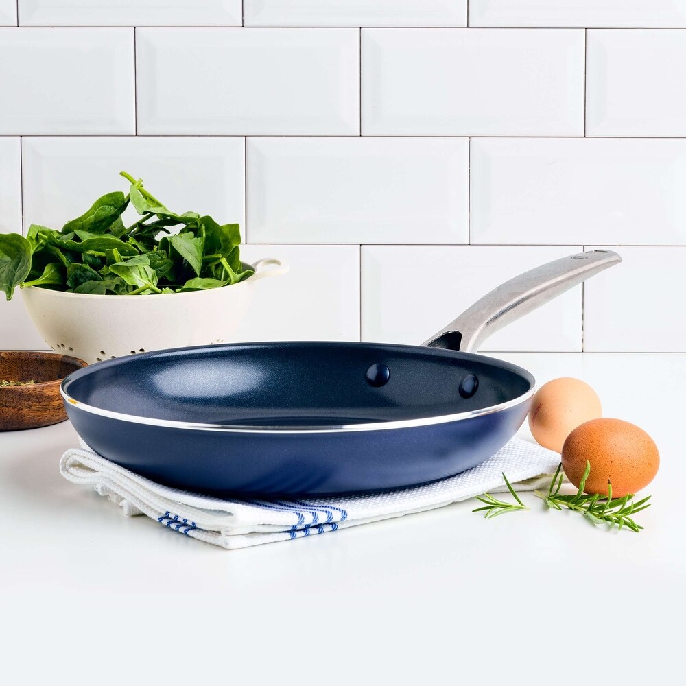 Blue Diamond Toxin Free Ceramic Non Stick Open Frying Pan