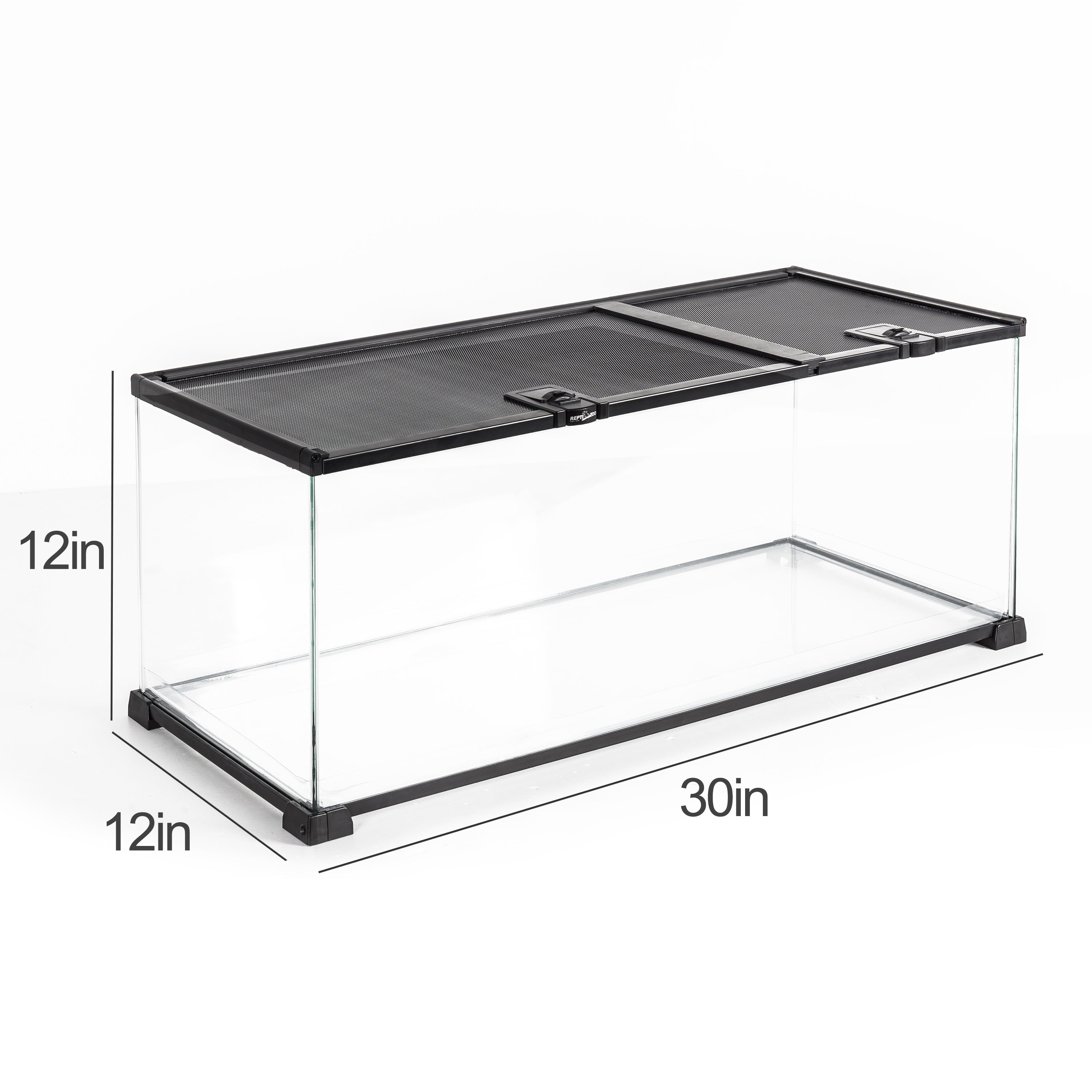 GUZZLO 20 Gallon Glass Terrarium with PVC Tray