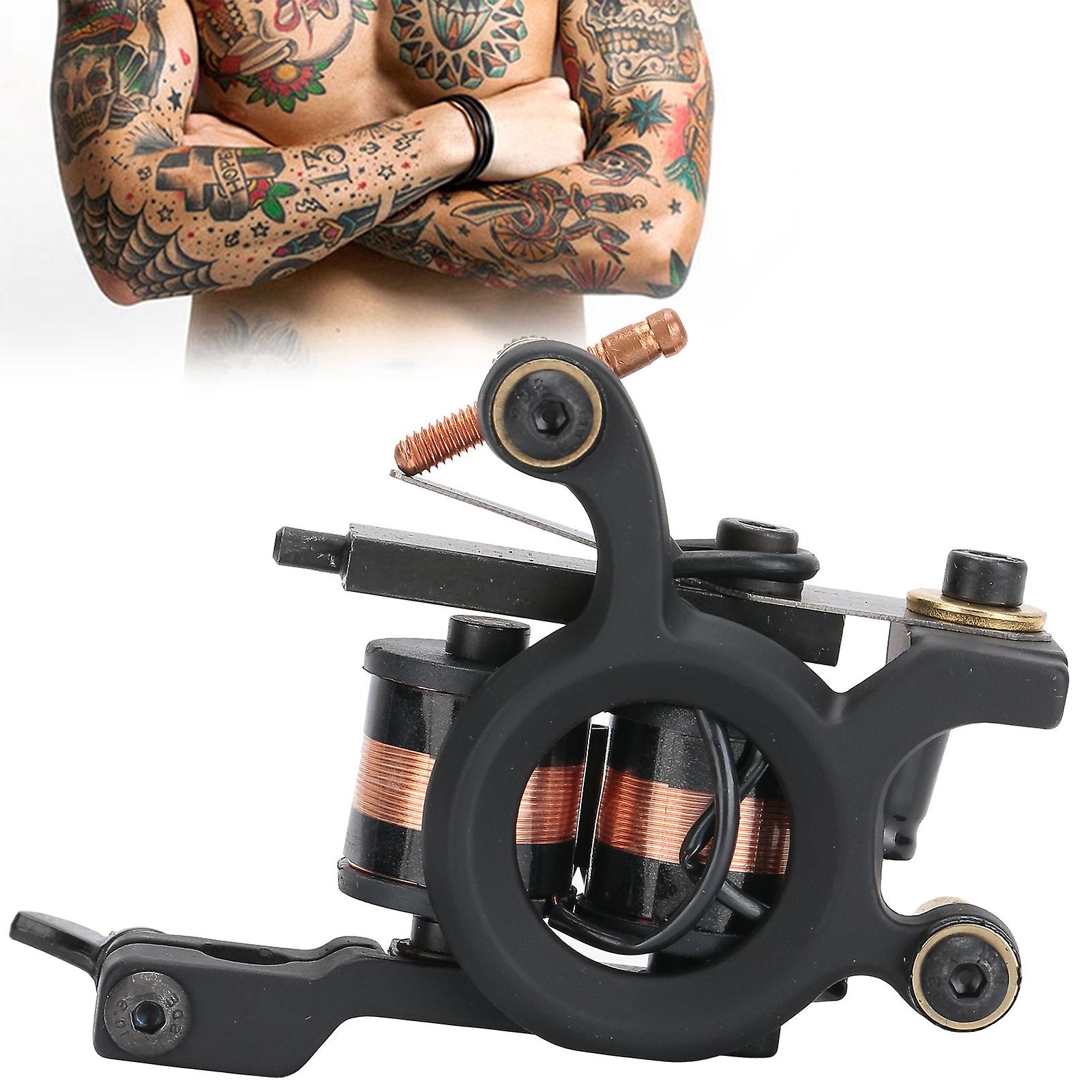 Rotary Tattoo Machine Traditional Alloy Liner Shader Tattoo Coil Machine For Tattoo Artists220242 Black