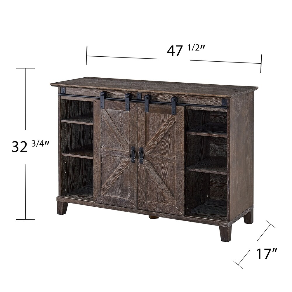 SEI Furniture Conway Barn Door Media TV Stand for TV's up to 50\