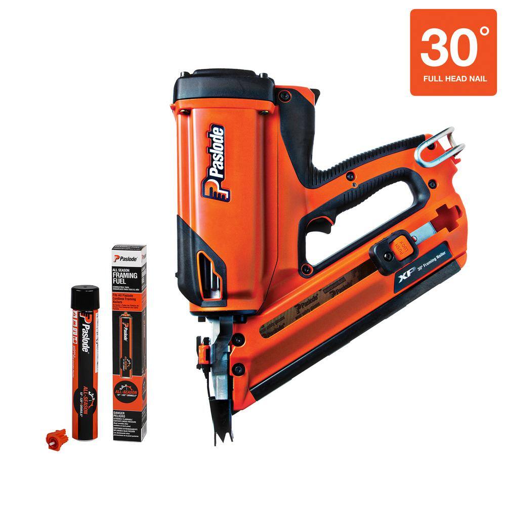 Paslode CFN325XP Lithium-Ion Battery 30-Degree Cordless Framing Nailer Combo Kit Includes Framing Fuel 906300F