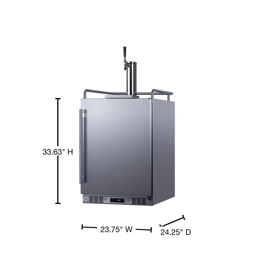 Summit Appliance Outdoor Single Tap 5.6 cu. ft. Kegerator SBC683OS