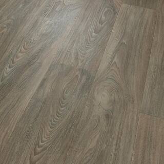 TrafficMaster Scorched Walnut Grey Wood 10 MIL x 12 ft. W x Cut to Length Waterproof Vinyl Sheet Flooring C9450407C895P14