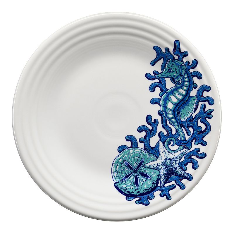 Fiesta Coastal Seahorse 9-in. Luncheon Plate