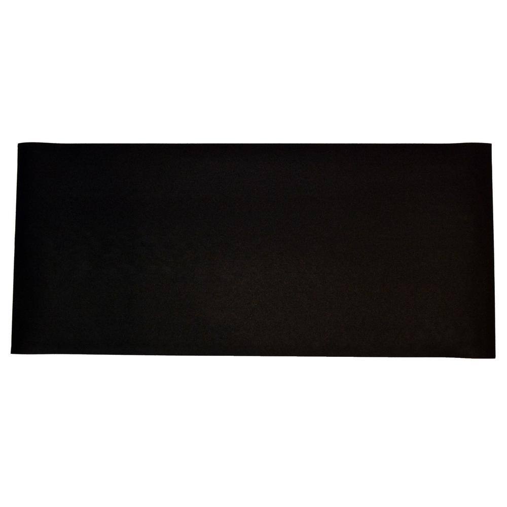 Technoflex TechnoFloor Black 48 in. x 72 in. Rubber All-Purpose Mat F3000-24HD