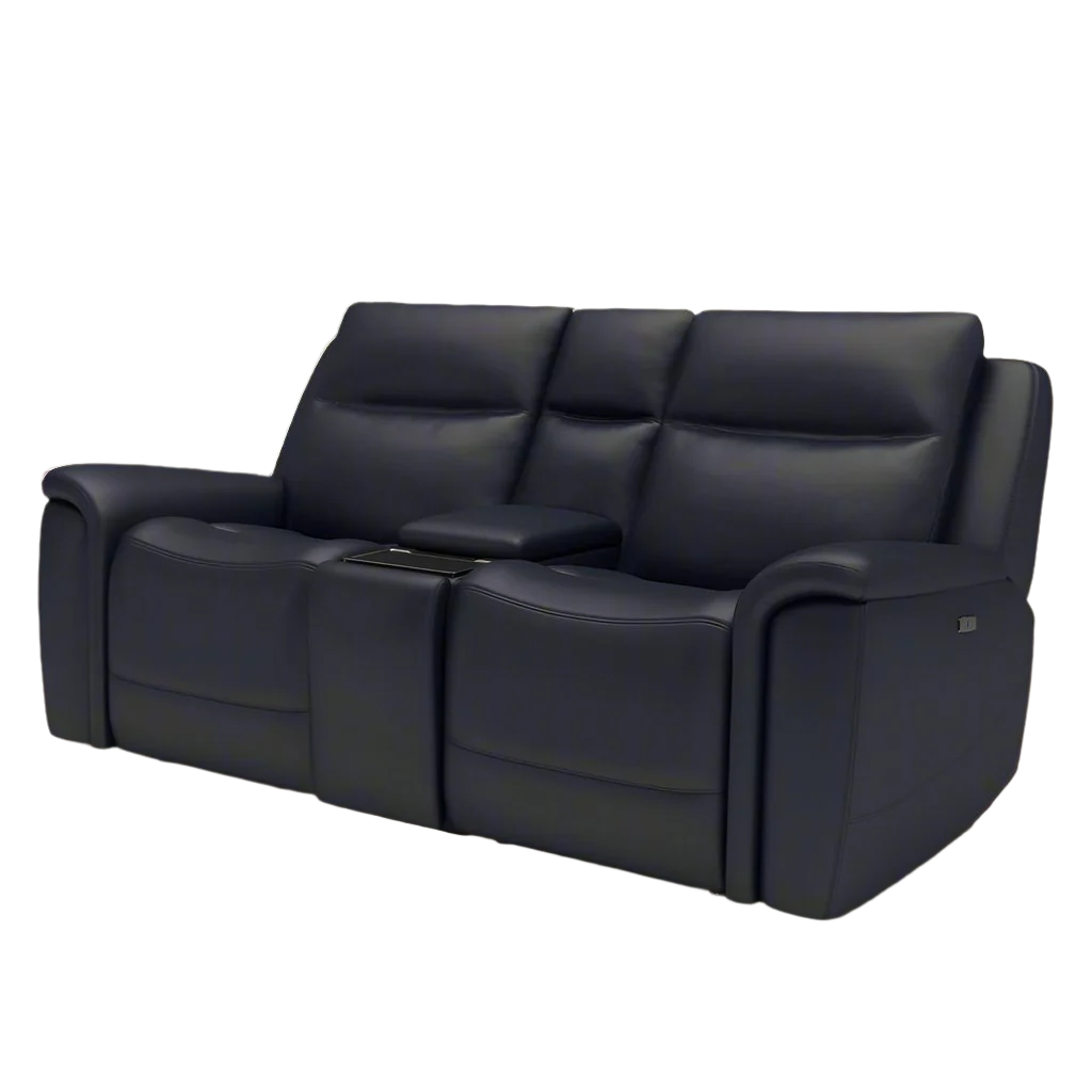 Denali Navy Zero Gravity Power Dual Reclining Console Loveseat