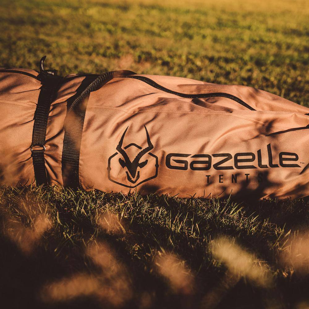 Gazelle G6 Deluxe Portable 8-Person 6 Sided GazeboShade Tent Badlands Brown GG610BR