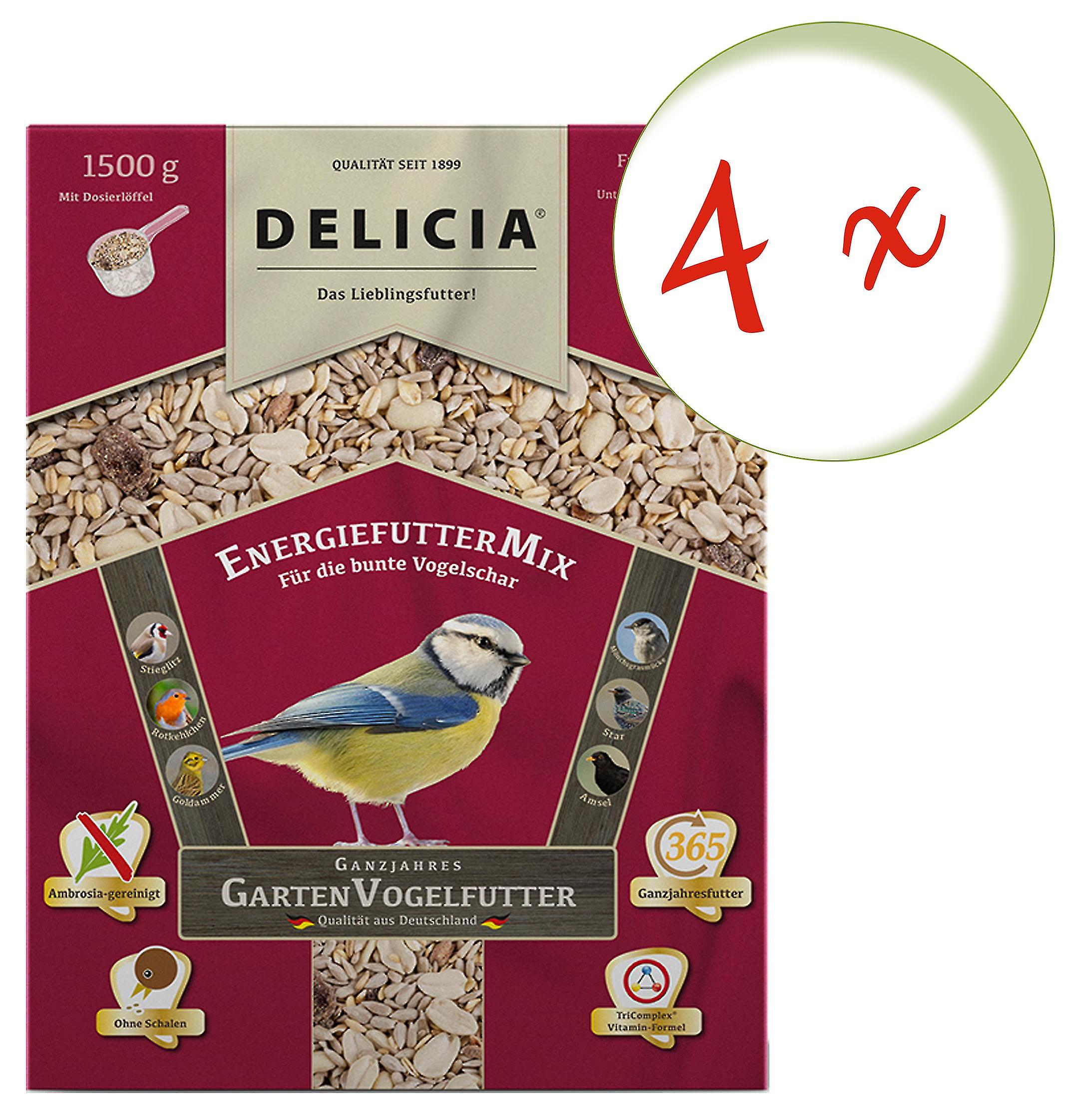 4 x FRUNOL DELICIAÂ® DeliciaÂ® EnergiefutterMix， 1，5 kg