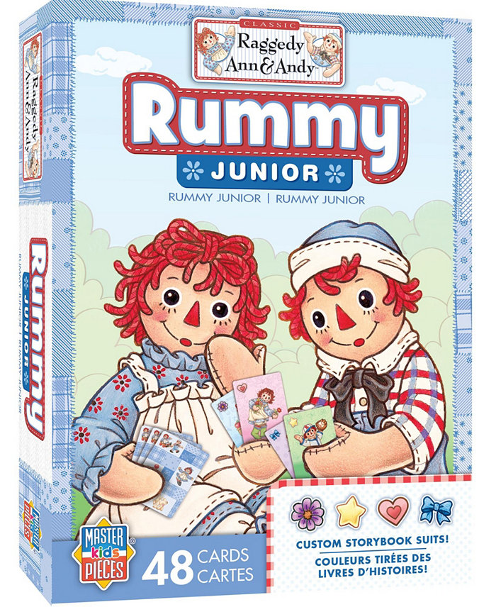 MasterPieces Puzzles Raggedy Ann and Andy Kids Rummy Junior Kids and Family Card Game