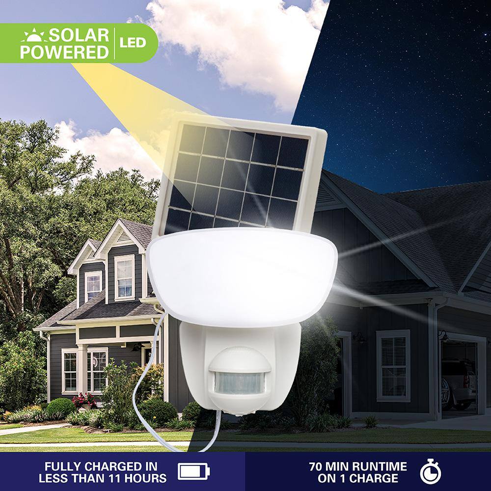 SLFS 180-Degree White Motion Activated Outdoor Integrated LED Flood Light 1174 Lumens SLFS1AM1W