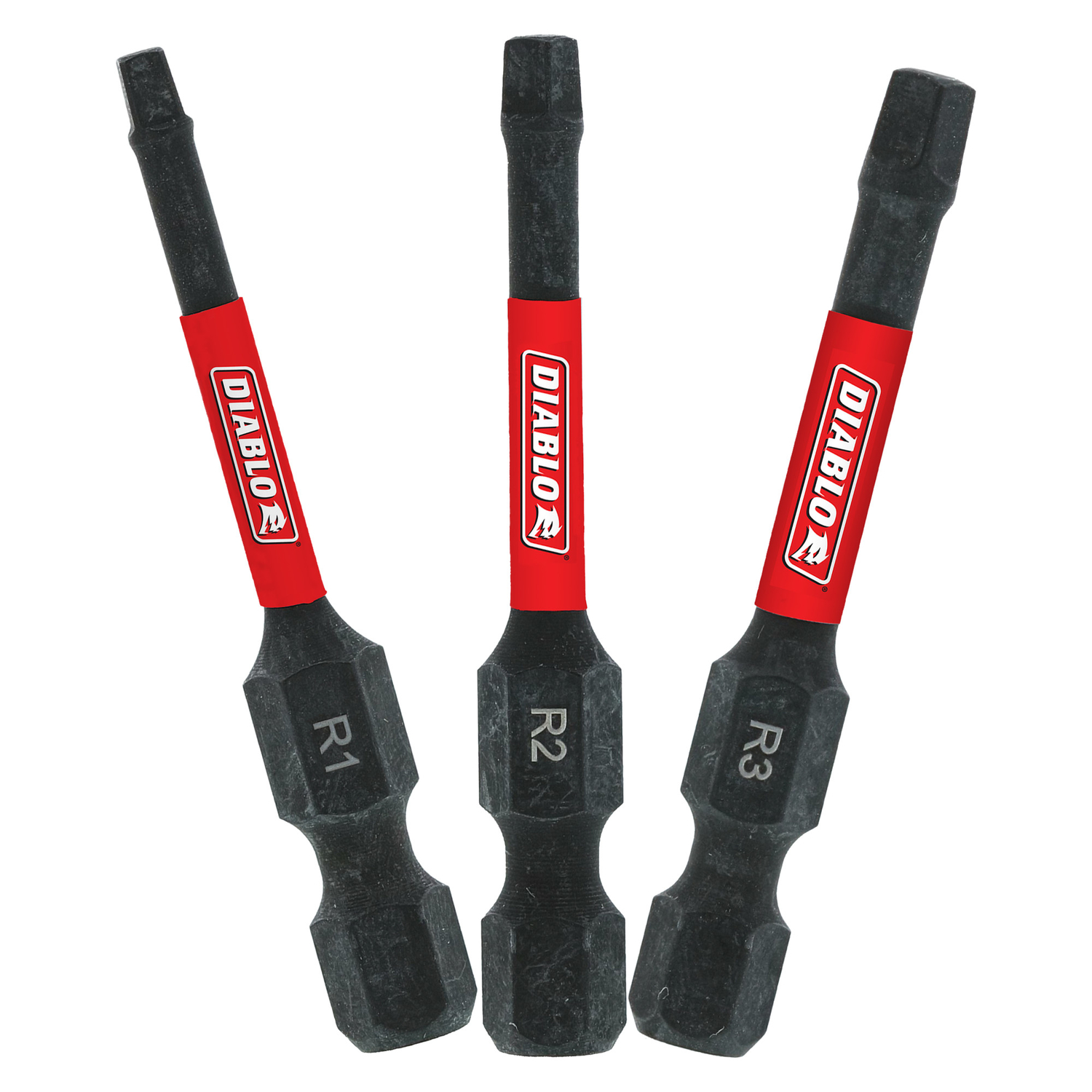 Diablo Square 2 in. L Drive Bit Set Black Oxide 3 pc