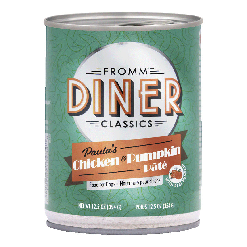 Fromm Diner Classics Paulas Chicken  Pumpkin Pate Canned Dog Food