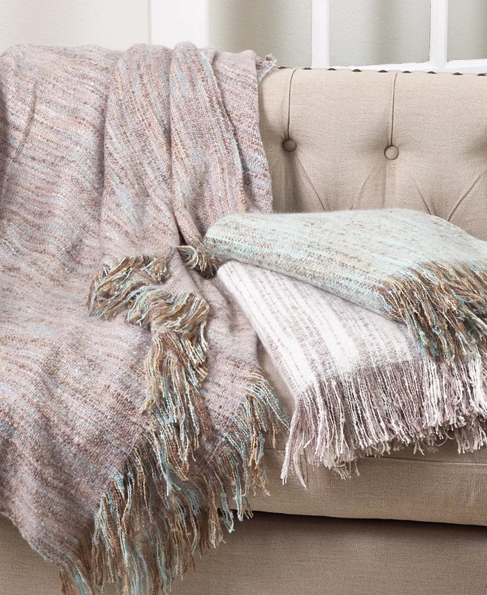 Saro Lifestyle Faux Mohair Throw， 50