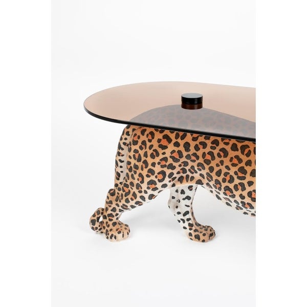 Bold Monkey Dope As Hell Spotted Panther Coffee Table