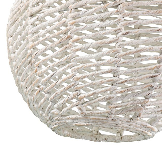 Marlel Round Pendant Shade Lampshades Whitewash Aiden Lane