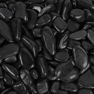 Rain Forest 0.5 in. to 1.5 in. 2200 lb. 27 cu. ft. Small Black Super Polished Pebbles Super Sack RFBRPS1-2200-SS