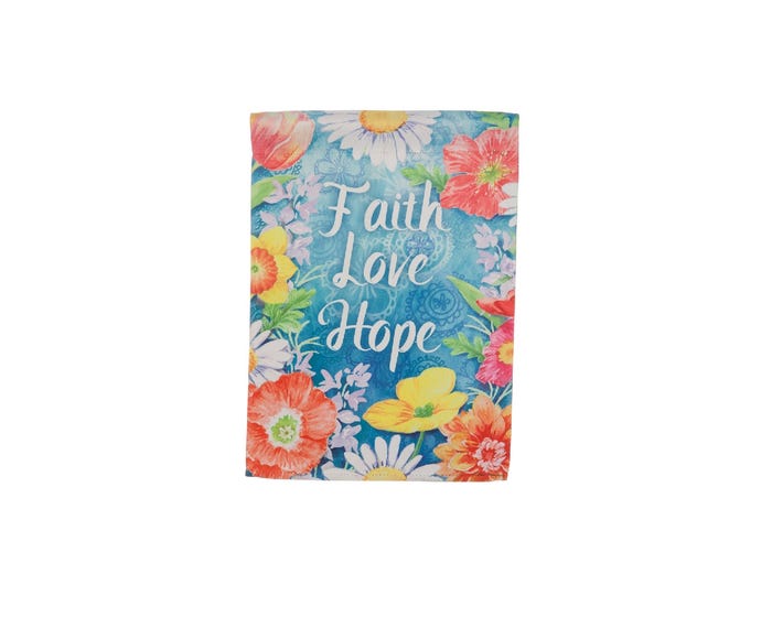 Evergreen Faith Love Hope Garden Flag - 14S4784