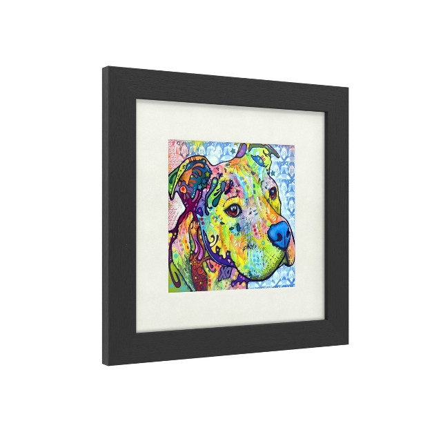 Trademark Fine Art dean Russo x27 thoughtful Pitbull Iii x27 Matted Framed Art