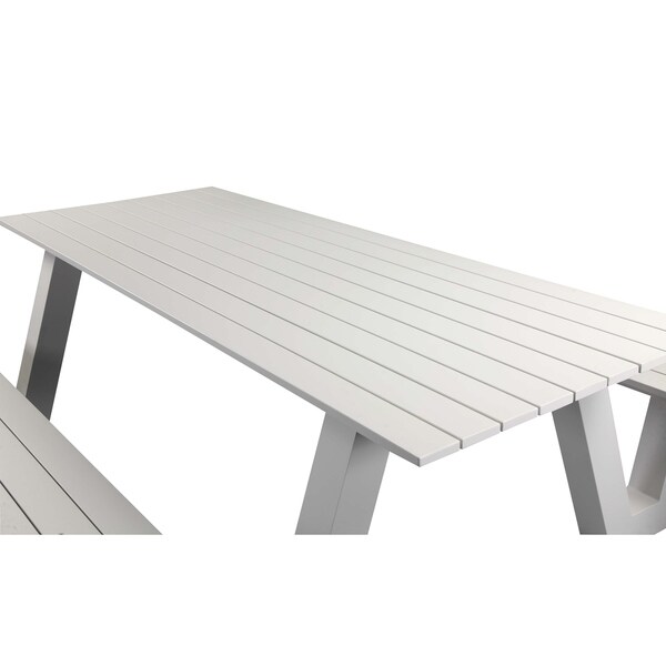 Pangea Home Lukas Aluminum Modern Picnic Table