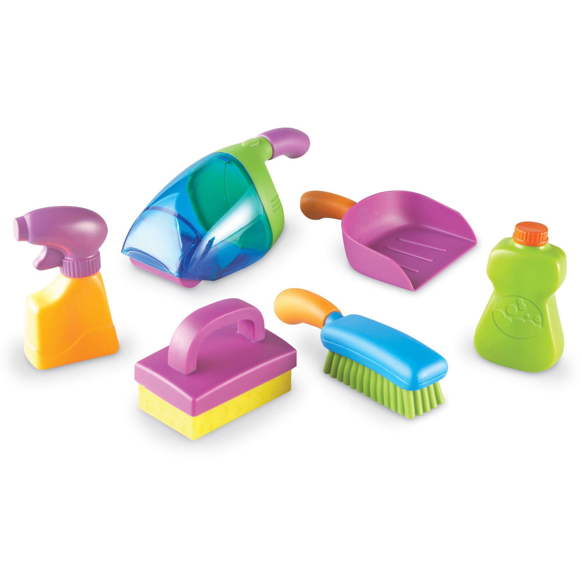 Learning Resources Clean It! My Very Own Cleaning Set， Toddler Imaginative Play， Preschool Toys， Ages 2， 3， 4+