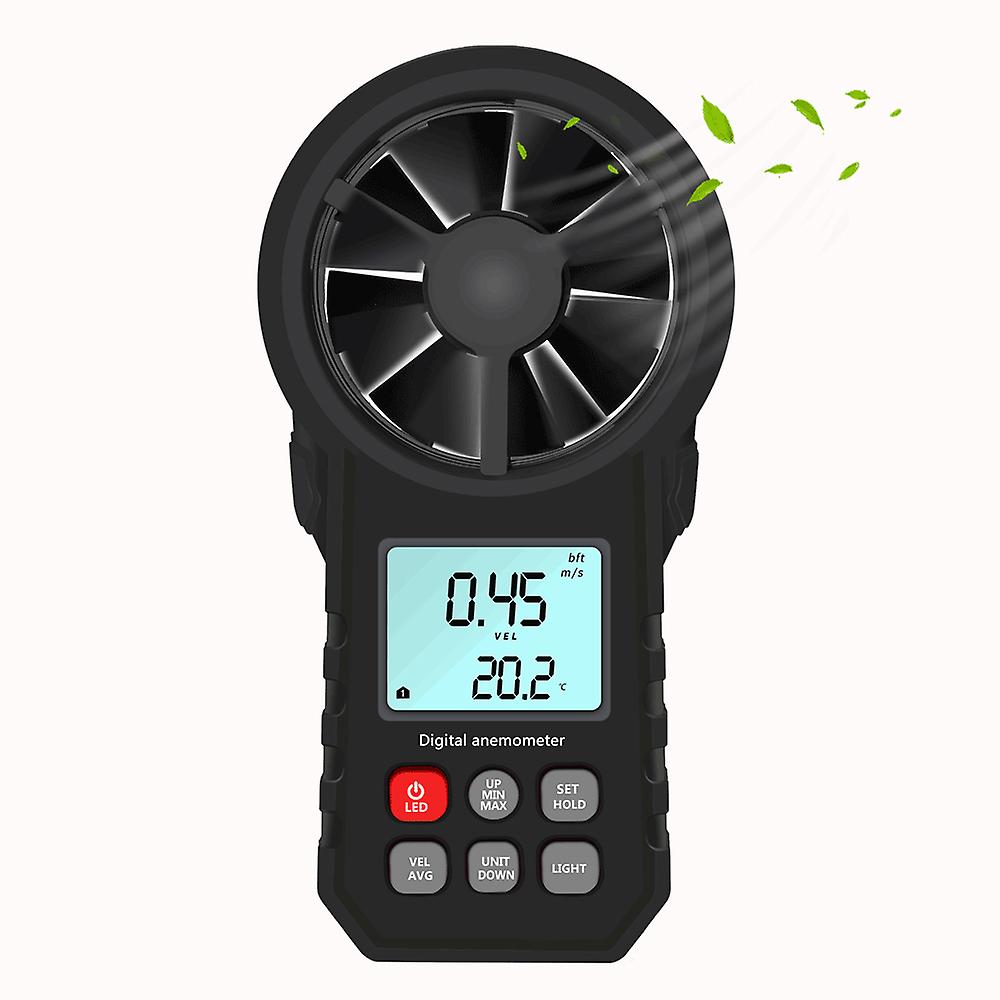 Handheld Anemometer Portable Wind Speed Meter Cfm Meter Wind Gauge With Lcd Backlight For Weather Data Collection Outdoors Sailing Surfing Fishing No.