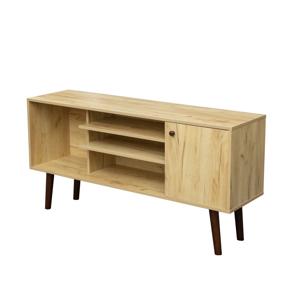 TV Stand Use in Living Room Furniture with 1 storage and 2 shelves