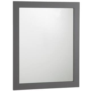 Home Decorators Collection Thornbriar 26 in. W x 31 in. H Single Framed Wall Mirror in Cement TBWM26-CT