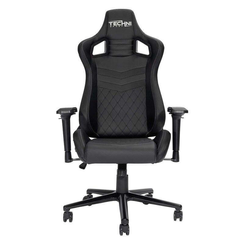 Ergonomic High Back Racer Style PC Gaming Chair  Adjustable Soft Lumbar and Neck Pillows included