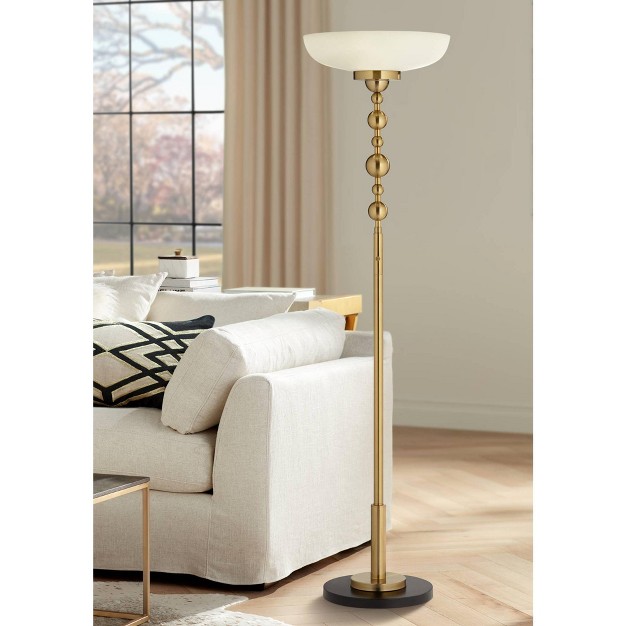 Tall Warm Gold Frosted Glass Shade For Living Room Bedroom Office House Home