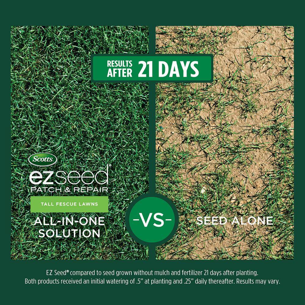 Scotts Turf Builder THICK'R LAWN and EZ Seed Patch  Repair for Tall Fescue Grass Seed Fertilizer and Soil Improver Bundle VB02424