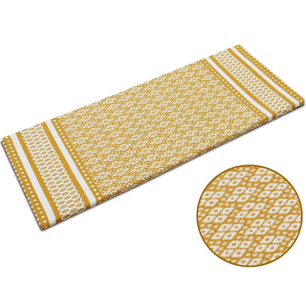 Kitchen Runner Rug/ Mat Cushioned Cotton Hand Woven Anti Fatigue Mat Kitchen/Bathroom/Bed side 18x48''   18''x48''