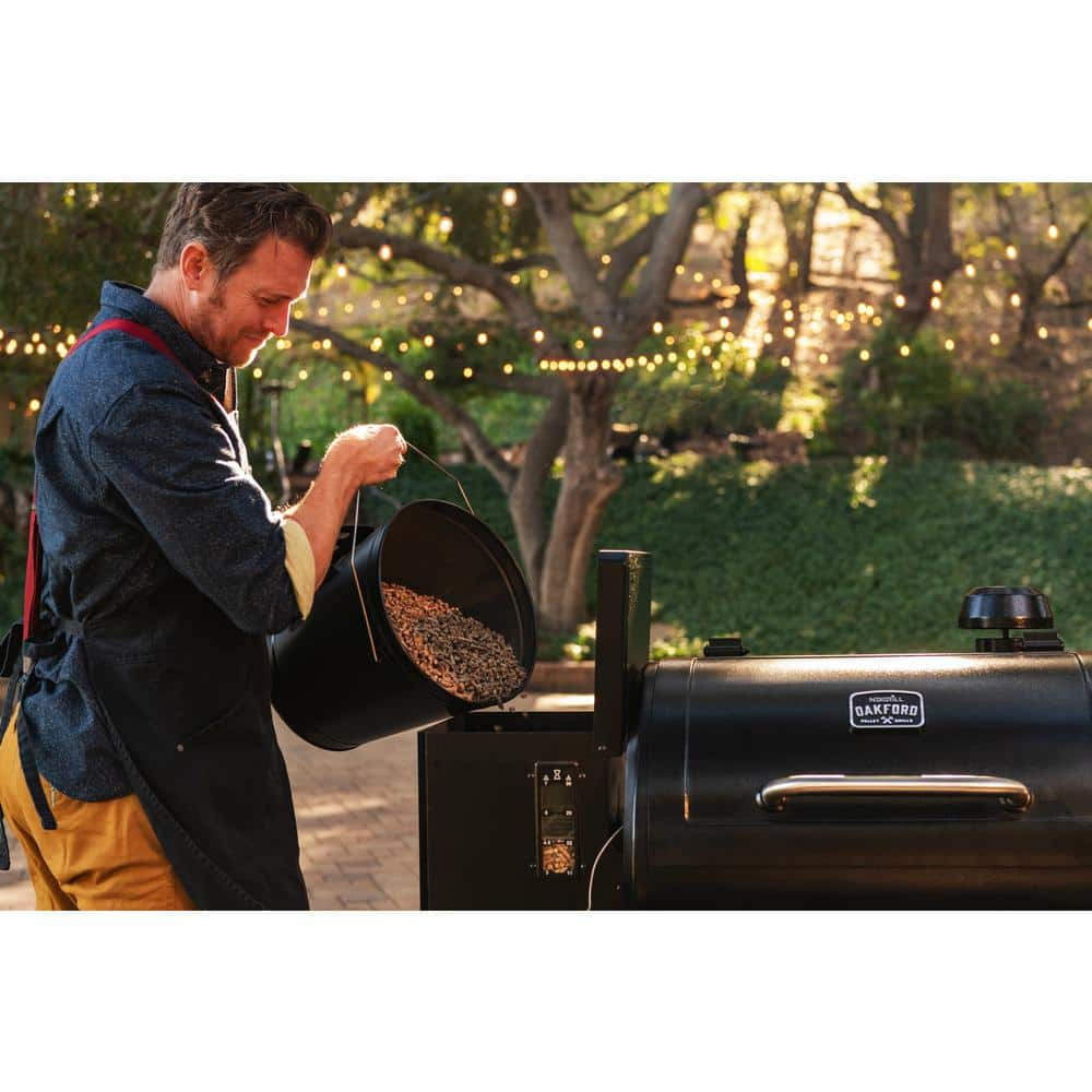 Nexgrill Oakford 1000 Wifi Pellet Grill Smoker in Black 910-05003