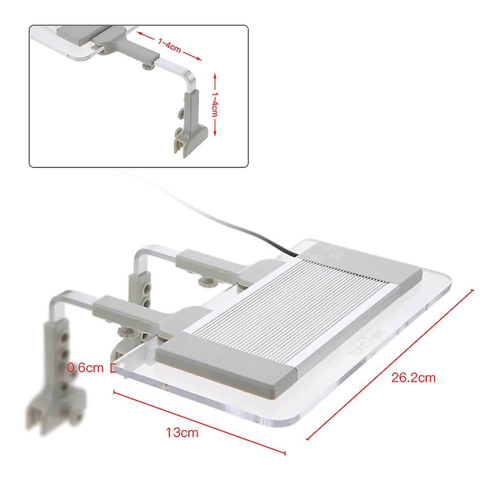 Tomshine Rgbw Led Touch Control Aquarium Light Smd2835 Ultra Thin Total Power 5w For Tank No.175574