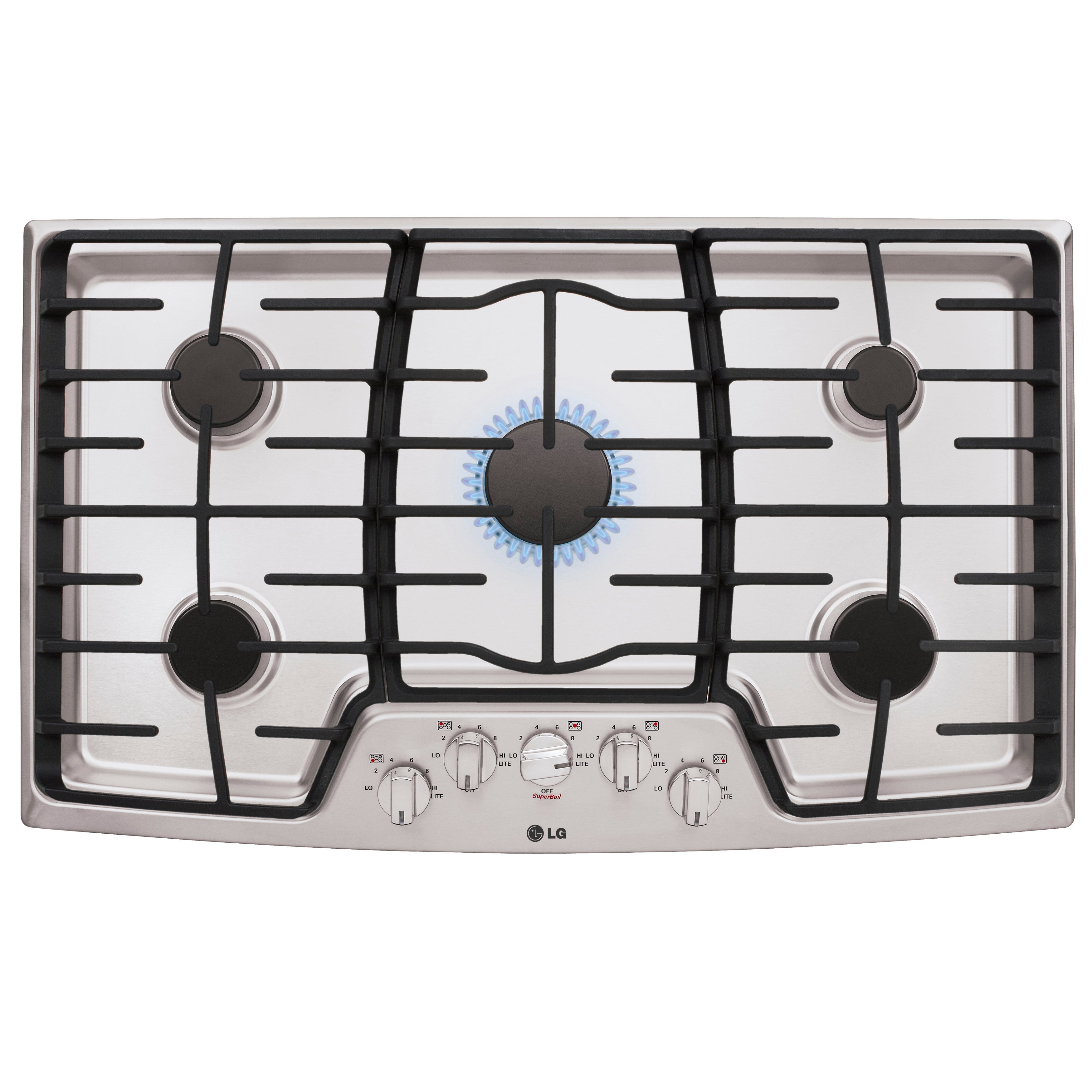 36 Inch 5 Sealed Burner Gas Cooktop