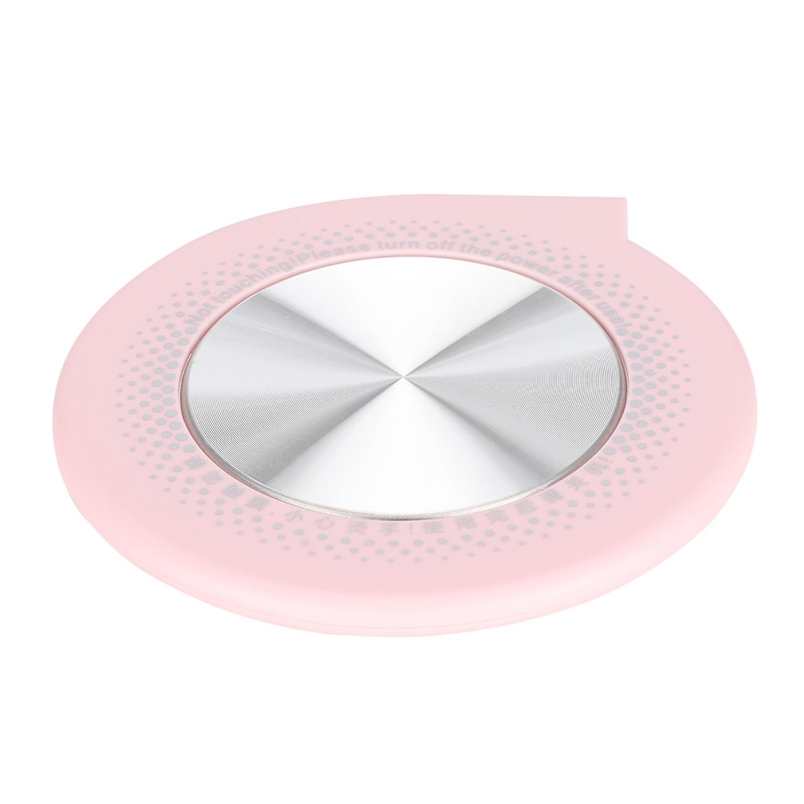 55℃ Multifunctional USB Cup Mug Insulation Mat Desktop Insulation Pad Coaster (Pink)