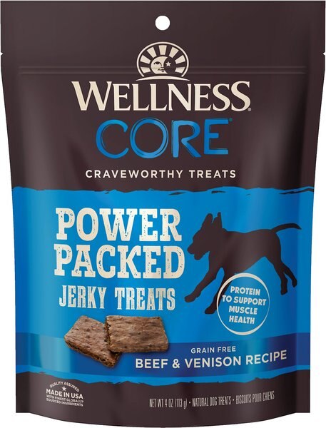 Wellness CORE Power Packed Venison Grain-Free Jerky Dog Treats