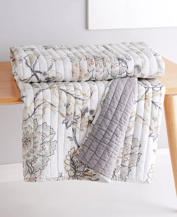 Levtex Ophelia Reversible Quilted Throw， 50 x 60