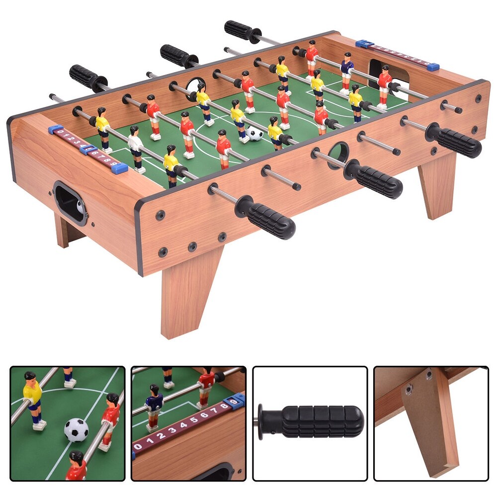 Costway 27'' Foosball Table Competition Game Room Soccer football   27'' x 15'' x 9''