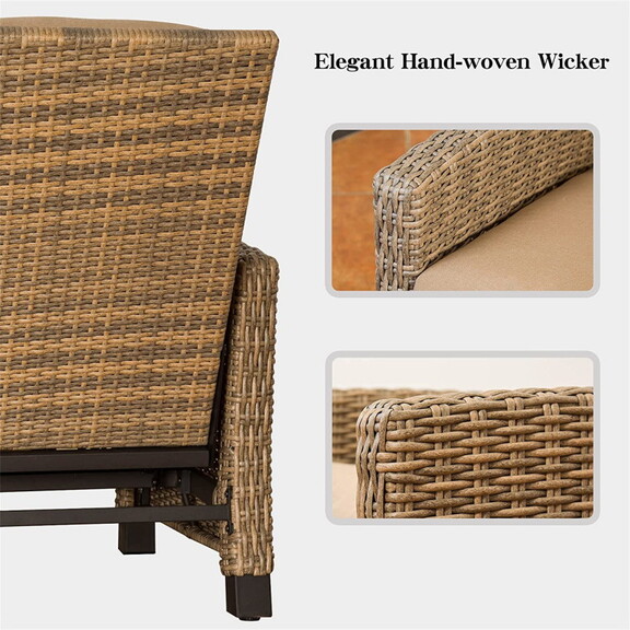 Indoor   Outdoor Recliner   Weather Wicker Recl...