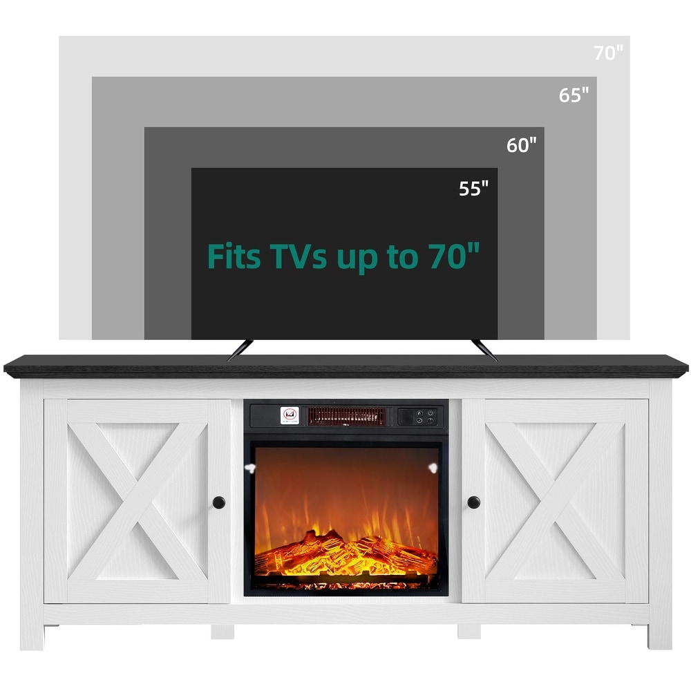 Moasis Farmhouse TV Stand for TVs up to 70\