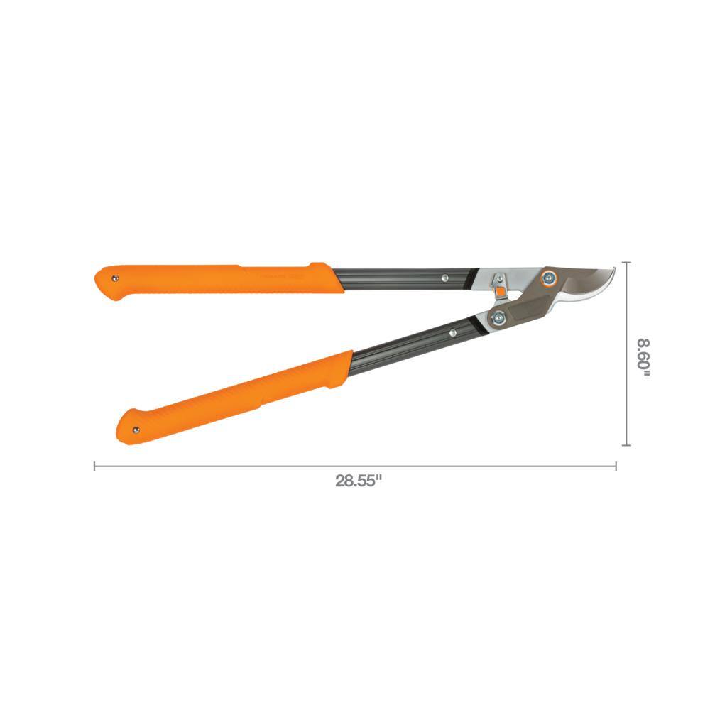 Fiskars Pro 2 in. Cut Capacity High Carbon Steel Blade 28 in. Bypass Lopper with SoftGrip Handles 394901-1003