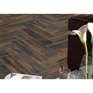 Florida Tile Home Collection Smoked Hickory 8 in. x 36 in. Porcelain Floor and Wall Tile (13.6 sq. ft.  case) CHDEAJ018X36