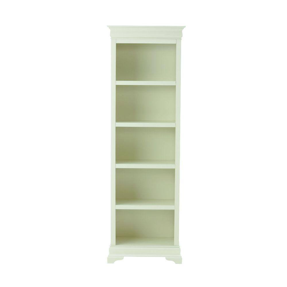 Home Decorators Collection Louis Phillipe 73 in. Off-White 5-Shelf Bookcase with Adjustable Shelves 8328100560