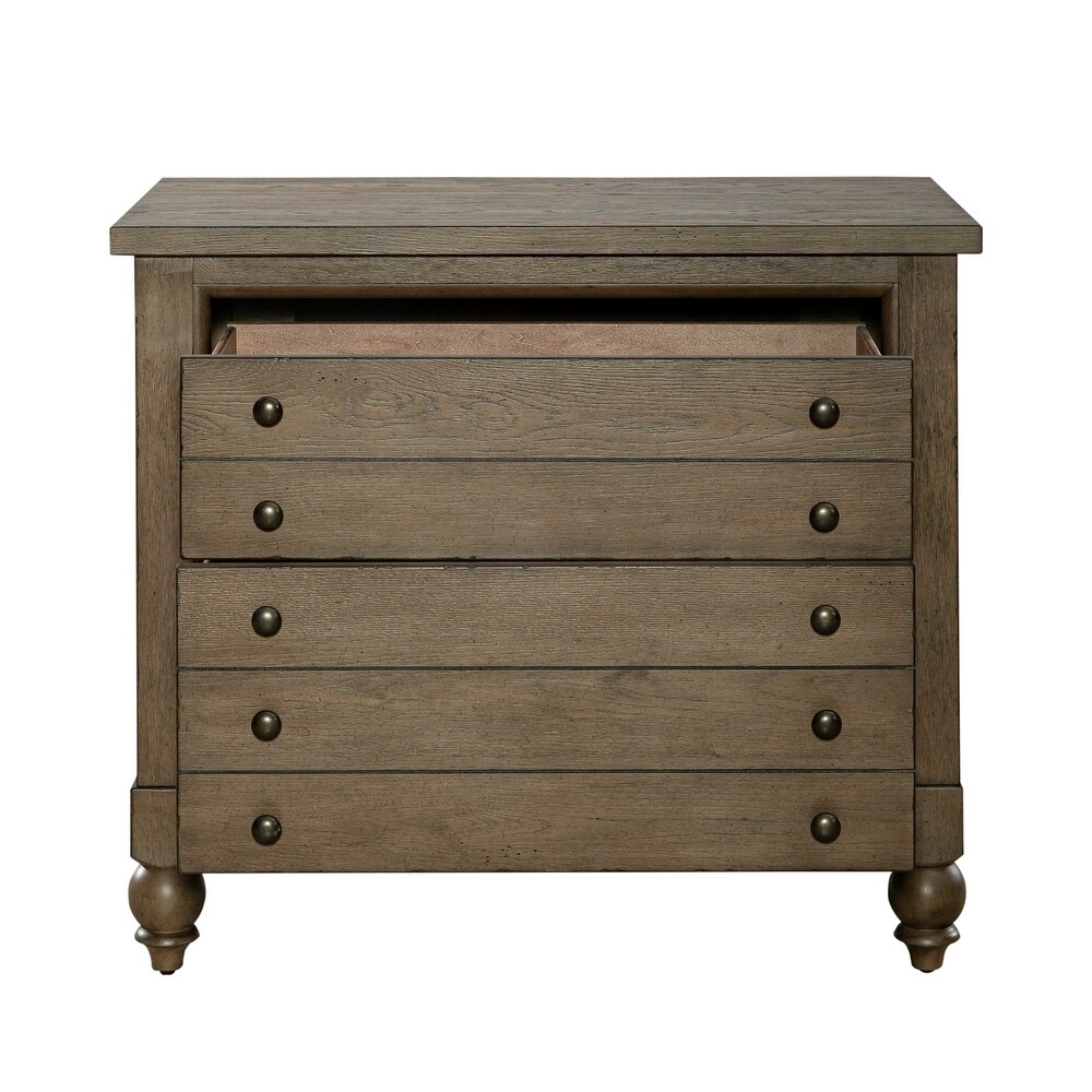 Americana Farmhouse Dusty Taupe Lateral File Cabinet