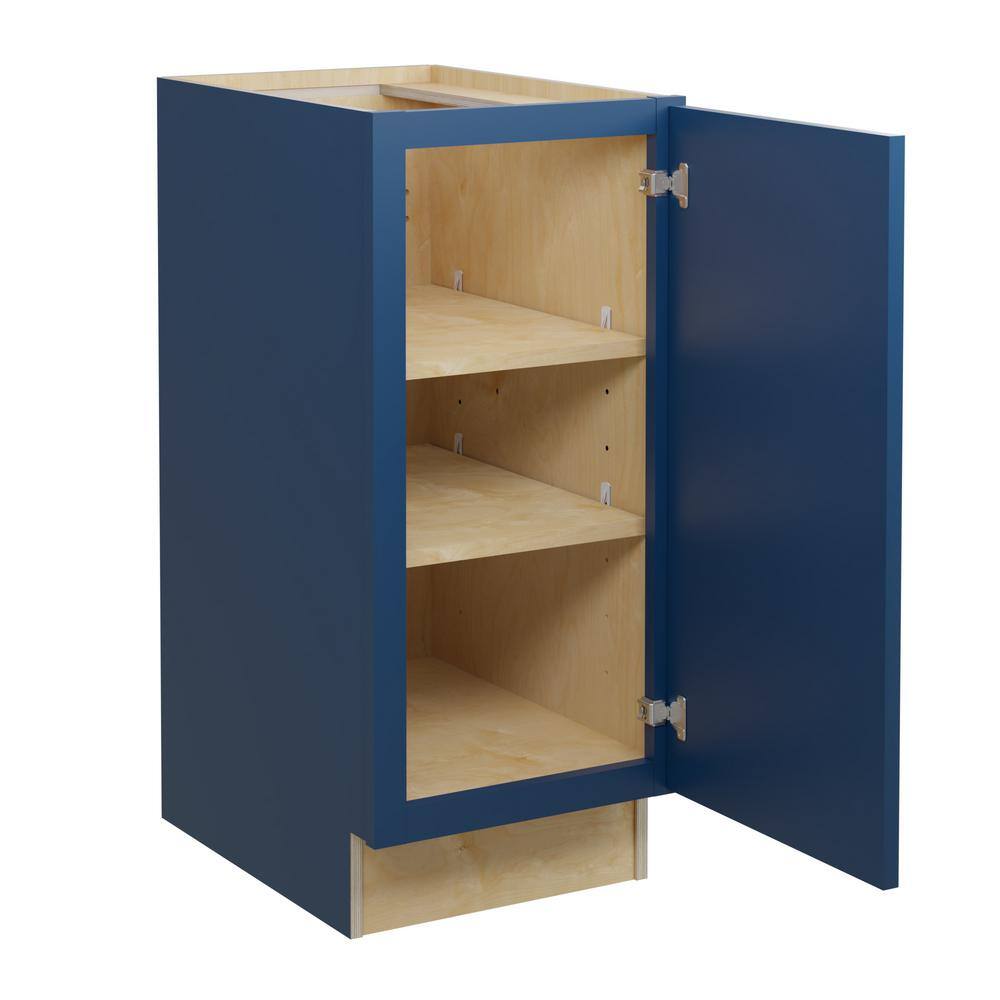 Home Decorators Collection Grayson Mythic Blue Shaker Stock Plywood Assembled Base Kitchen Cabinet 15 in. x 34.5 in. x 24 in. B15FHR-GMB