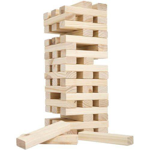 Nontraditional Giant Wooden Blocks Tower Stacking Game， Outdoor Yard Game， for Adults， Kids， Boys and Girls by Hey! Play!