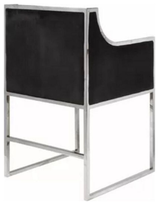 Bella Chair Chrome/Black   Contemporary   Dining Chairs   by AFB Decor  Houzz